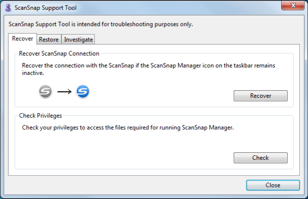 My ScanSnap cannot scan. The Scan button just blinks and