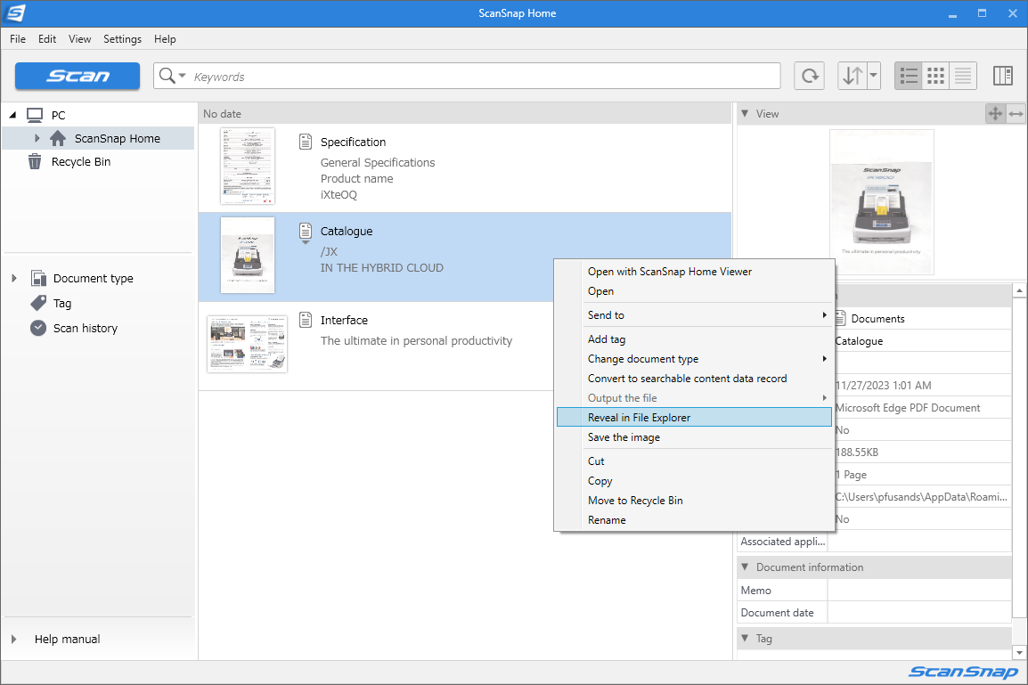 Select [Reveal in File Explorer] in the menu that appears.PNG